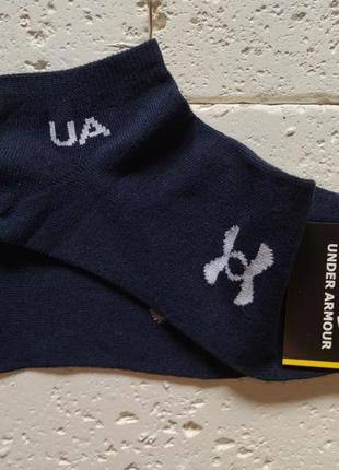 Спортивні укорочені шкарпетки темно-синього кольору унісекс un...