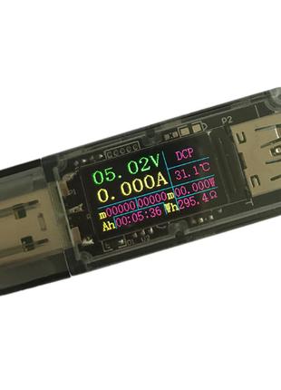 USB тестер струму, напруги, потужності ZK-UT 4-30В 0-5А 2xUSB ...