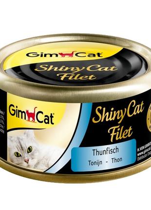 GimCat Shiny Cat Filet вологий корм для кішок тунець, 70 г