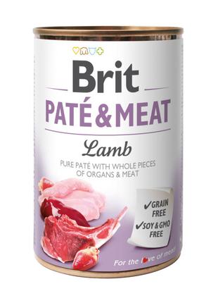 Brit Pate and Meat Lamb мясной паштет с кусочками ягненка и ку...
