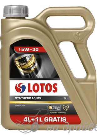 Масло моторное SYNTHETIC A5/B5 5W-30 4 + 1 л Lotos Oil