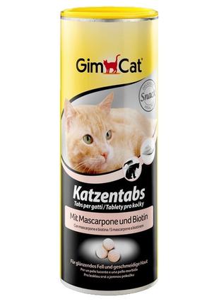 Вітамінні ласощі для котів GimCat Katzentabs з маскарпоне та б...