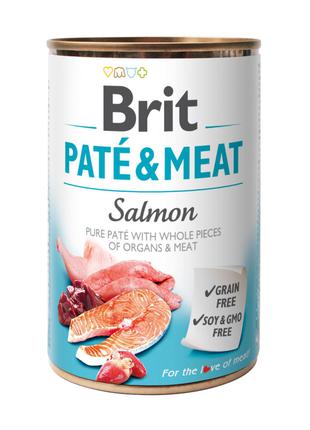Brit Pate and Meat Salmon мясной паштет с кусочками лосося и к...