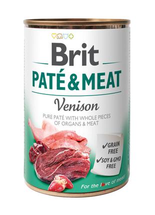 Brit Pate and Meat Venison мясной паштет с кусочками оленины и...