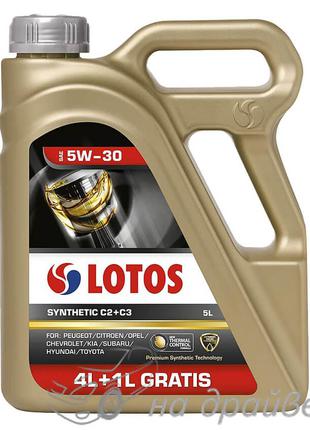 Масло моторное SYNTHETIC C2/C3 SN 5W-30 4 + 1 л Lotos Oil