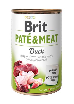 Brit Pate and Meat Duck мясной паштет с кусочками утки и куриц...