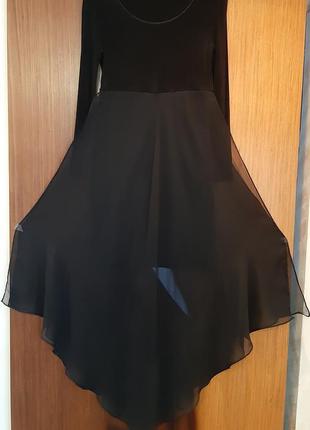 Красивое платье javelin с шифоновыми накладками, размер xs-s (2)