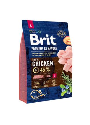 Brit Premium by Nature Junior L корм для щенков крупных пород,...