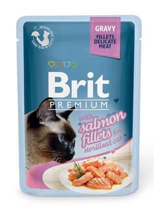 Вологий корм для стерилізованих котів Brit Premium Cat Pouch ф...