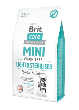Brit Care Mini Light and Sterilised сухой гипоаллергенный корм...