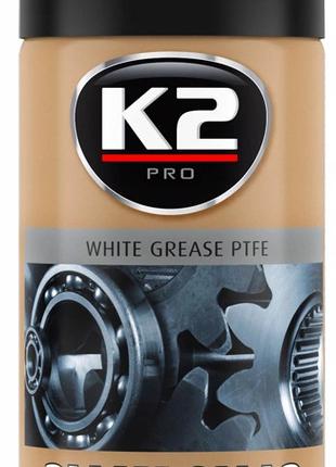 Смазка белая литиевая PRO WHITE GREASE PTFE спрей 400мл W121 K2
