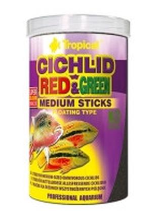Tropical CICHLID RED and GREEN MEDIUM STICKS палочки со спирул...