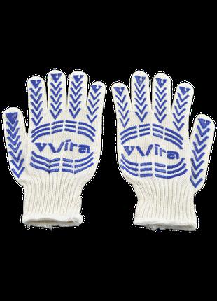 Перчатки трикотажные с ПВХ рисунком Vira
