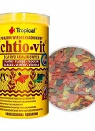 Tropical ICHTIO-VIT хлопьевидный корм для всеядных видов рыб, ...