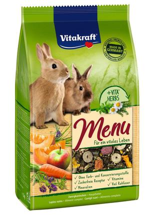 Vitakraft Menu Vital основной корм для кроликов, 3кг