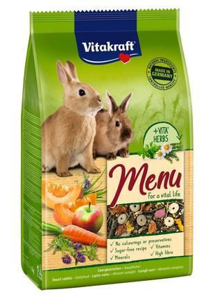 Vitakraft Menu Vital основной корм для кроликов, 1кг