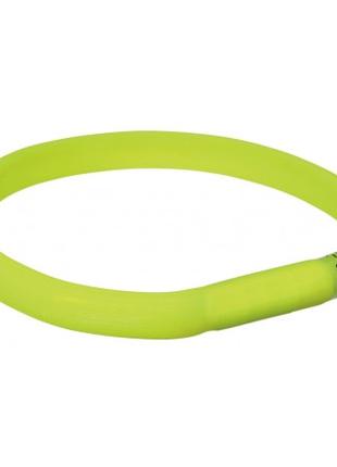 Ошейник USB Flash L-XL силикон зеленый светящийся для собак с ...