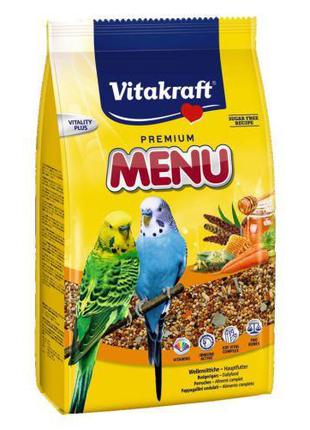 Vitakraft Premium Menu корм для волнистых попугаев, 1кг