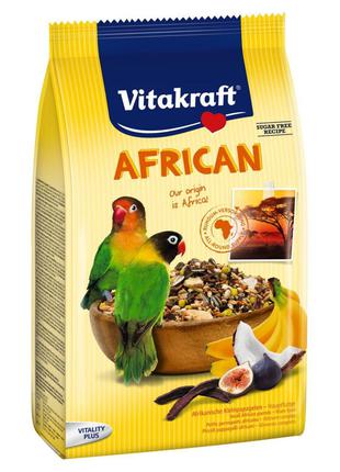 Vitakraft African корм для для мелких африканских попугаев, 750г