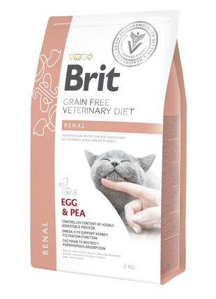 Brit GF Veterinary Diet Renal сухой корм для кошек при заболев...