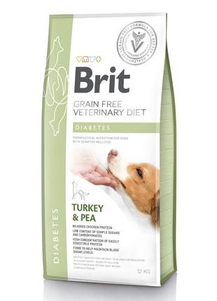 Brit GF Veterinary Diet Diabetes сухой корм для собак при саха...