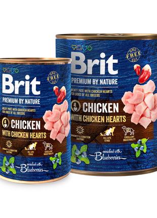 Brit Premium by Nature Chicken with Hearts консерви (паштет) д...