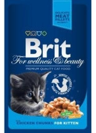 Brit Premium Cat Pouches with Chicken Chunks for Kitten паучі ...