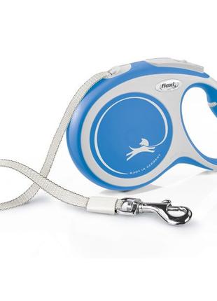 Flexi New Comfort L Tape поводок-рулетка (лента) синяя для соб...