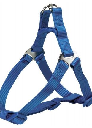 Шлея-петля Premium M синяя для собак с обхватом груди 50-65см