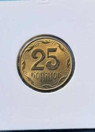 Монета Украина 25 копеек, 2008 года, "из годового набора"