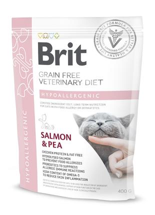 Brit GF Veterinary Diet Hypoallergenic сухий корм для кішок у ...
