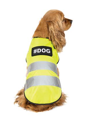 Жилет светоотражающий Yellow vest для собак размер L