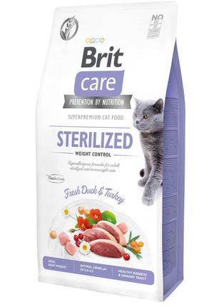 Сухий корм для стерилізованих котів та надмірною вагою Brit Ca...