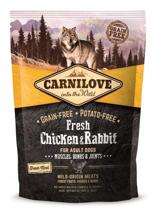 Carnilove Fresh Chicken and Rabbit сухий корм із куркою та кро...