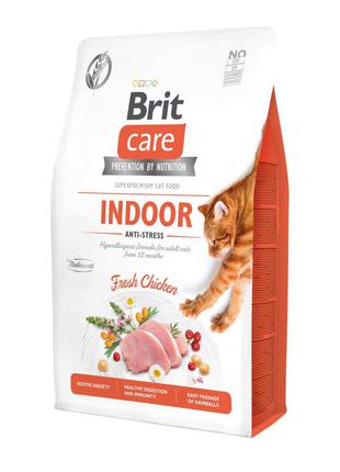 Сухий корм для домашніх котів Brit Care Cat GF Indoor Anti-str...