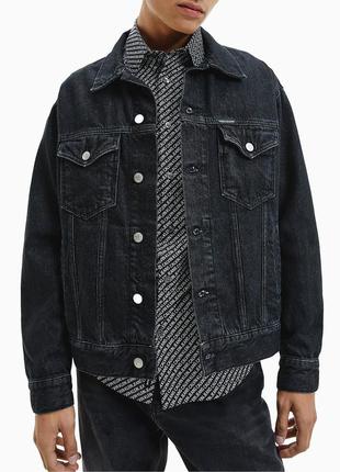 Calvin klein джинсова куртка ( ck denim jacket ) з америки xl.
