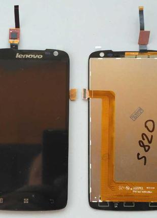 Дисплей + тачскрин для Lenovo S820 Black
