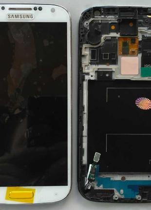 Дисплей + тачскрин + рамка для SAMSUNG i9500 Galaxy S4 White