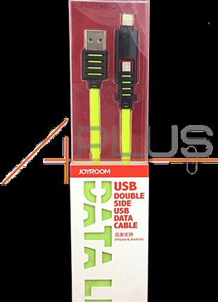 Дата кабель JOYROOM JR-S108 Data Line 2in1 micro USB + Lightni...