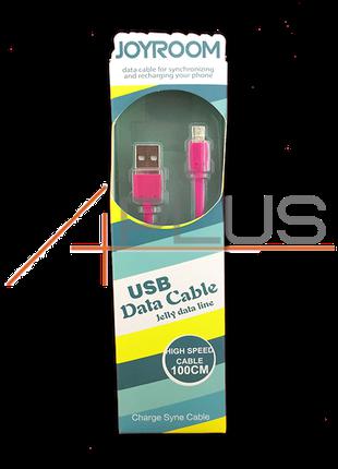 Дата кабель JOYROOM Jelly Data Line micro USB Pink