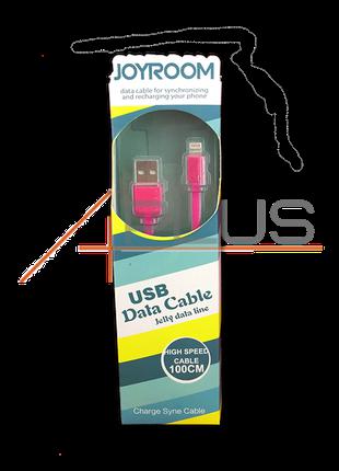 Дата кабель JOYROOM Jelly Data Line iPhone 5 Pink