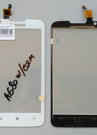 Сенсорный экран для Lenovo A680 (с камерой) White