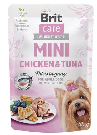 Влажный корм Brit Care Mini Chicken and Tuna для собак мелких ...