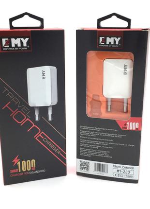 Адаптер питания \ Сетевое зарядное устройство EMY MY-223 (5V/1...