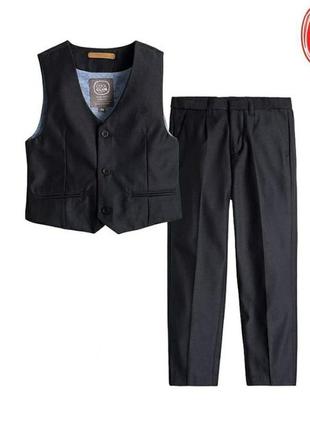 Cool club. классический костюм двойка брюки и жилетка 98 размер.