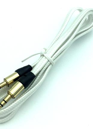 Аудио кабель для подключения к магнитоле / Кабель AUX плетенны...