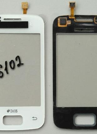 Сенсорный экран для SAMSUNG S6102 Galaxy Y Duos White