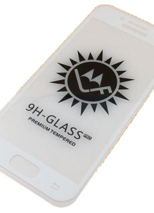 Защитное стекло с рамкой SAMSUNG A3 2017 White
