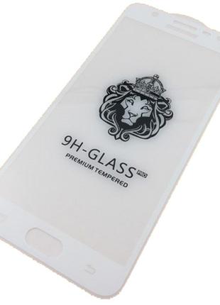 Защитное стекло с рамкой SAMSUNG J7 Prime G610 White