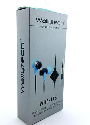 Наушники Wallytech WHF-116 Blue